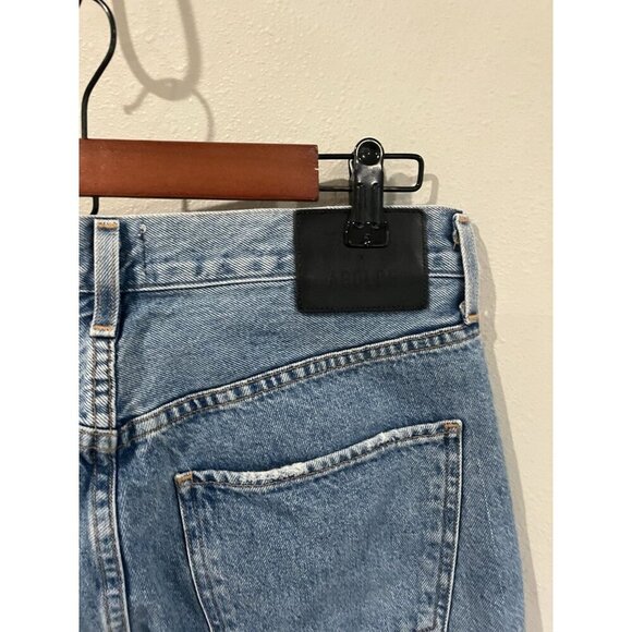 Talula Agolde High Rise Taper Straight Leg Women’s Jeans Blue 26 Slouched Peg - Picture 3 of 5